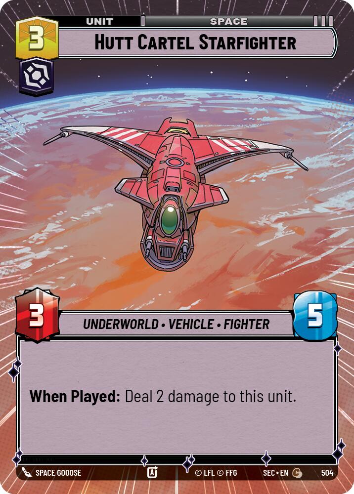 Hutt Cartel Starfighter (504) (Hyperspace) (504) [Secrets of Power] - The Mythic Store | 24h Order Processing