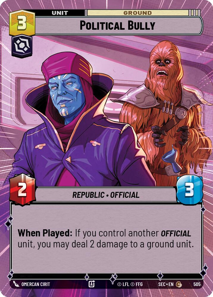 Political Bully (505) (Hyperspace) (505) [Secrets of Power] - The Mythic Store | 24h Order Processing