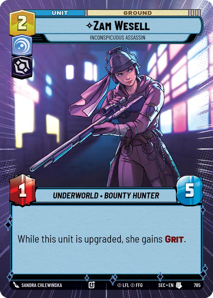 Zam Wesell - Inconspicuous Assassin (Hyperspace Foil) (785) (785) [Secrets of Power] - The Mythic Store | 24h Order Processing