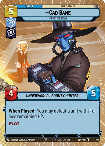 Cad Bane - Impressed Now? (Hyperspace Foil) (790) (790) [Secrets of Power] - The Mythic Store | 24h Order Processing