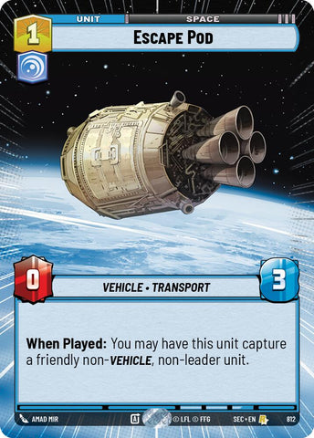 Escape Pod (812) (Hyperspace Foil) (812) [Secrets of Power] - The Mythic Store | 24h Order Processing