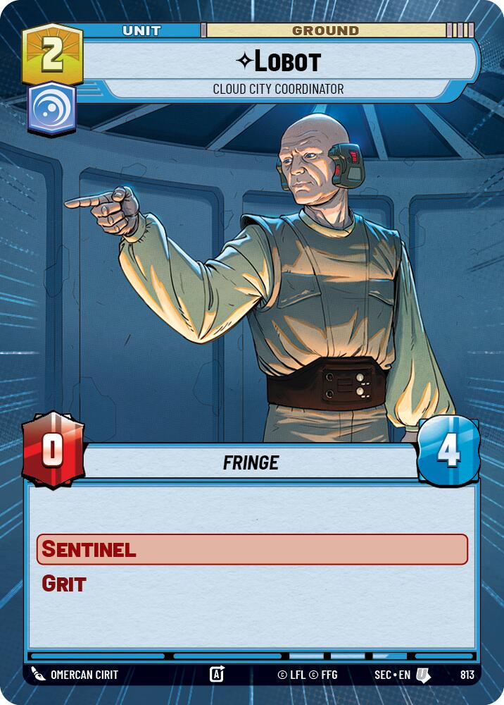 Lobot - Cloud City Coordinator (Hyperspace Foil) (813) (813) [Secrets of Power] - The Mythic Store | 24h Order Processing