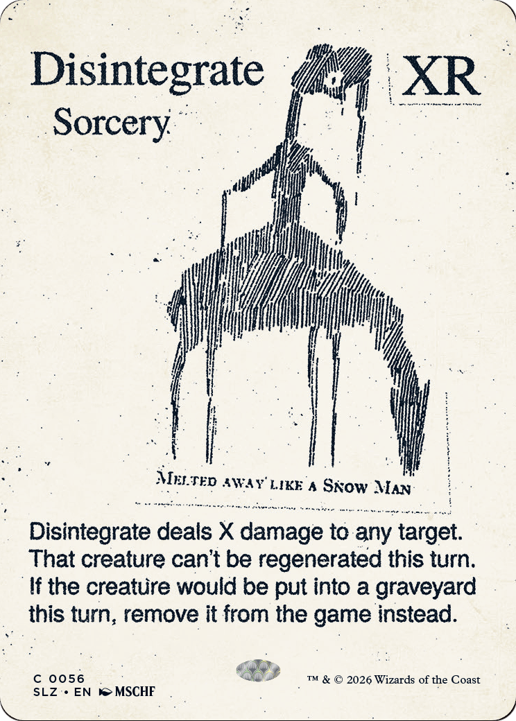 Disintegrate (0056) [Secret Lair x MSCHF: The Zeta Set] - The Mythic Store | 24h Order Processing