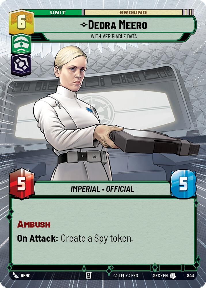Dedra Meero - With Verifiable Data (Hyperspace Foil) (843) (843) [Secrets of Power] - The Mythic Store | 24h Order Processing