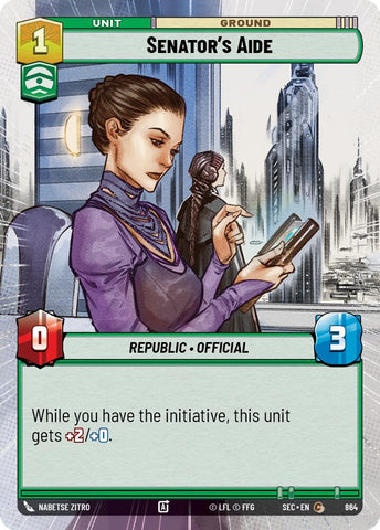 Senator's Aide (864) (Hyperspace Foil) (864) [Secrets of Power] - The Mythic Store | 24h Order Processing