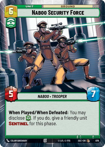 Naboo Security Force (876) (Hyperspace Foil) (876) [Secrets of Power] - The Mythic Store | 24h Order Processing
