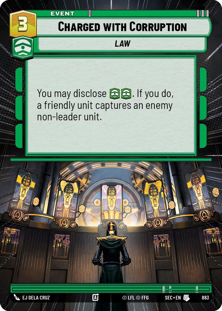 Charged with Corruption (883) (Hyperspace Foil) (883) [Secrets of Power] - The Mythic Store | 24h Order Processing