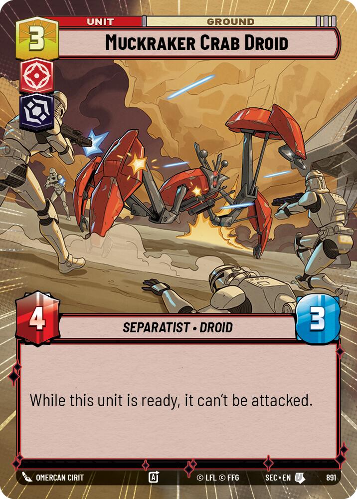 Muckraker Crab Droid (891) (Hyperspace Foil) (891) [Secrets of Power] - The Mythic Store | 24h Order Processing