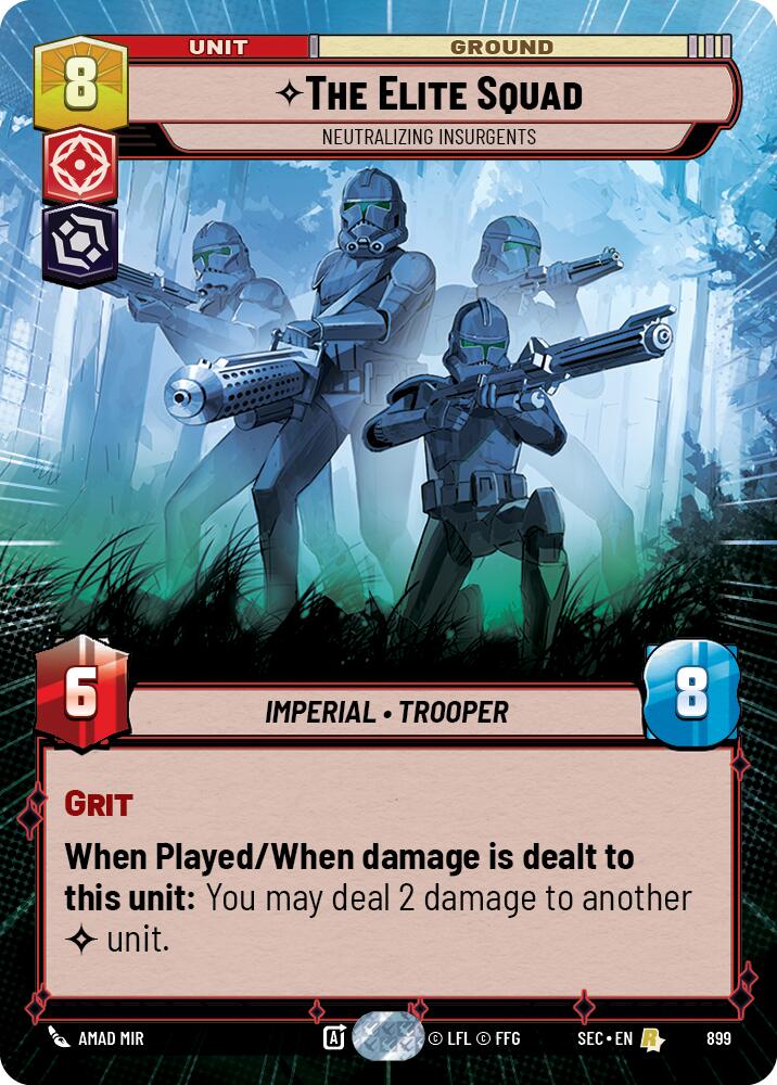 The Elite Squad - Neutralizing Insurgents (Hyperspace Foil) (899) (899) [Secrets of Power] - The Mythic Store | 24h Order Processing