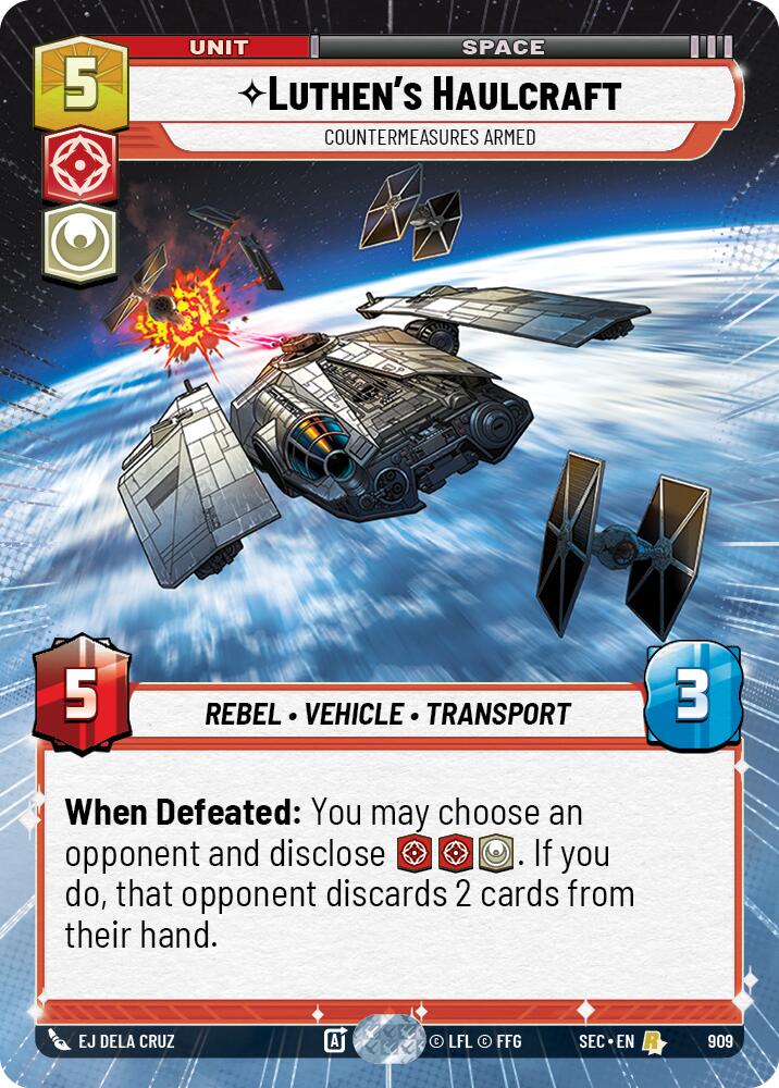 Luthen's Haulcraft - Countermeasures Armed (Hyperspace Foil) (909) (909) [Secrets of Power] - The Mythic Store | 24h Order Processing