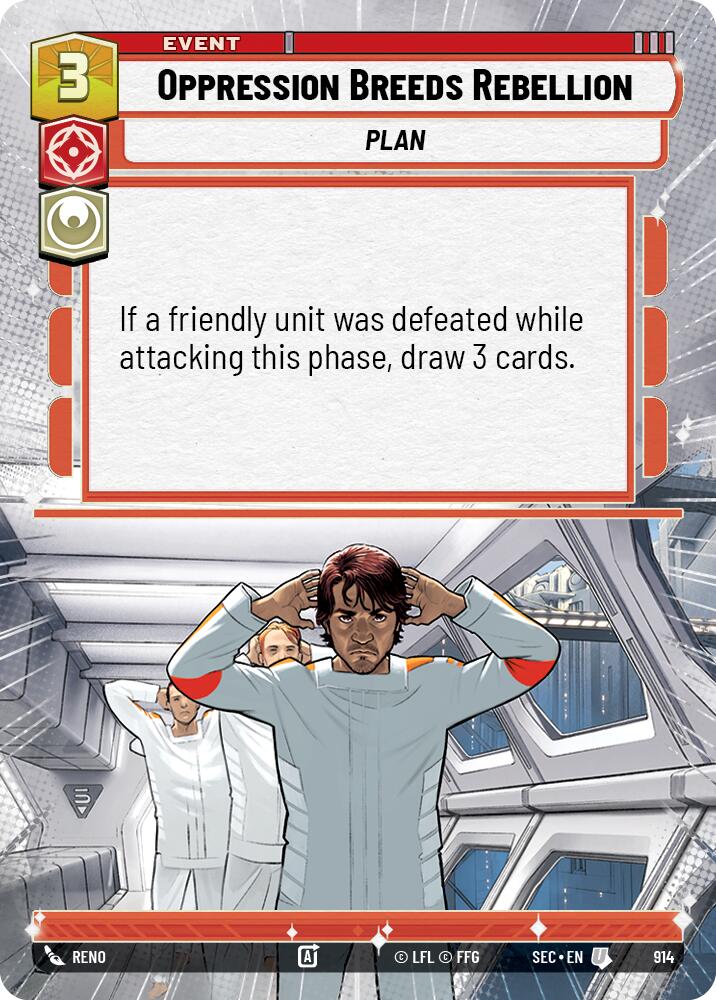 Oppression Breeds Rebellion (914) (Hyperspace Foil) (914) [Secrets of Power] - The Mythic Store | 24h Order Processing