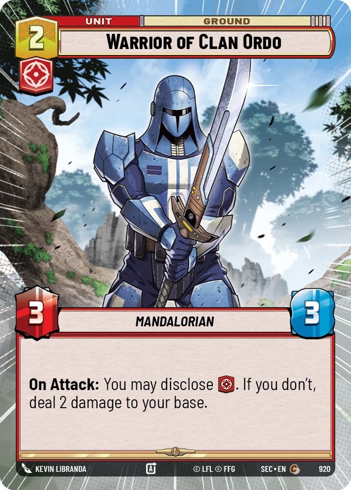 Warrior of Clan Ordo (920) (Hyperspace Foil) (920) [Secrets of Power] - The Mythic Store | 24h Order Processing