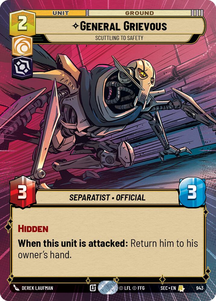 General Grievous - Scuttling to Safety (Hyperspace Foil) (943) (943) [Secrets of Power] - The Mythic Store | 24h Order Processing