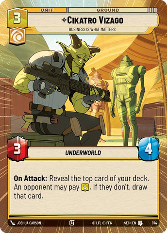 Cikatro Vizago - Business is What Matters (Hyperspace Foil) (974) (974) [Secrets of Power] - The Mythic Store | 24h Order Processing