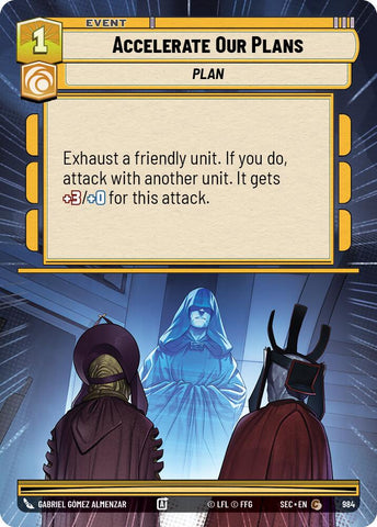 Accelerate Our Plans (984) (Hyperspace Foil) (984) [Secrets of Power] - The Mythic Store | 24h Order Processing