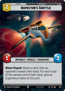 Inspector's Shuttle (1016) (Hyperspace Foil) (1016) [Secrets of Power] - The Mythic Store | 24h Order Processing