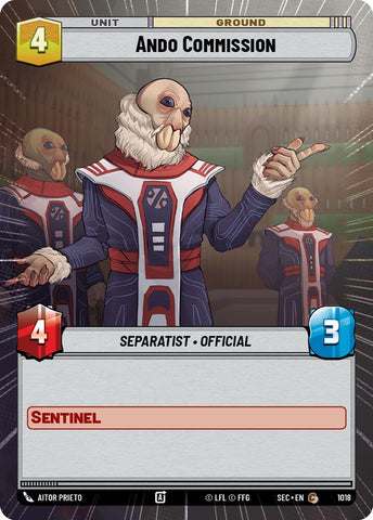 Ando Commission (1018) (Hyperspace Foil) (1018) [Secrets of Power] - The Mythic Store | 24h Order Processing