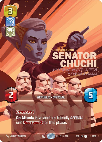 Senator Chuchi - Voice for the Voiceless (Prestige Foil) (1082) (1082) [Secrets of Power] - The Mythic Store | 24h Order Processing