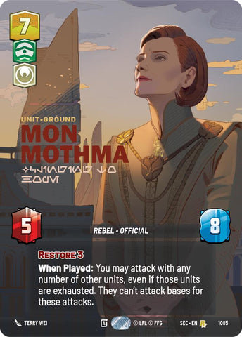 Mon Mothma - Clinging to Hope (Prestige Foil) (1085) (1085) [Secrets of Power] - The Mythic Store | 24h Order Processing