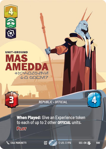 Mas Amedda - Accomplice to Power (Prestige Foil) (1091) (1091) [Secrets of Power] - The Mythic Store | 24h Order Processing