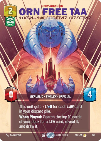 Orn Free Taa - Political Power Broker (Prestige Foil) (1101) (1101) [Secrets of Power] - The Mythic Store | 24h Order Processing