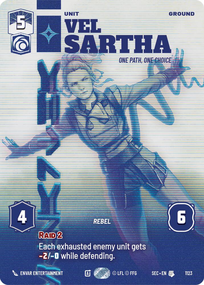 Vel Sartha - One Path, One Choice (Prestige Foil) (1123) (1123) [Secrets of Power] - The Mythic Store | 24h Order Processing