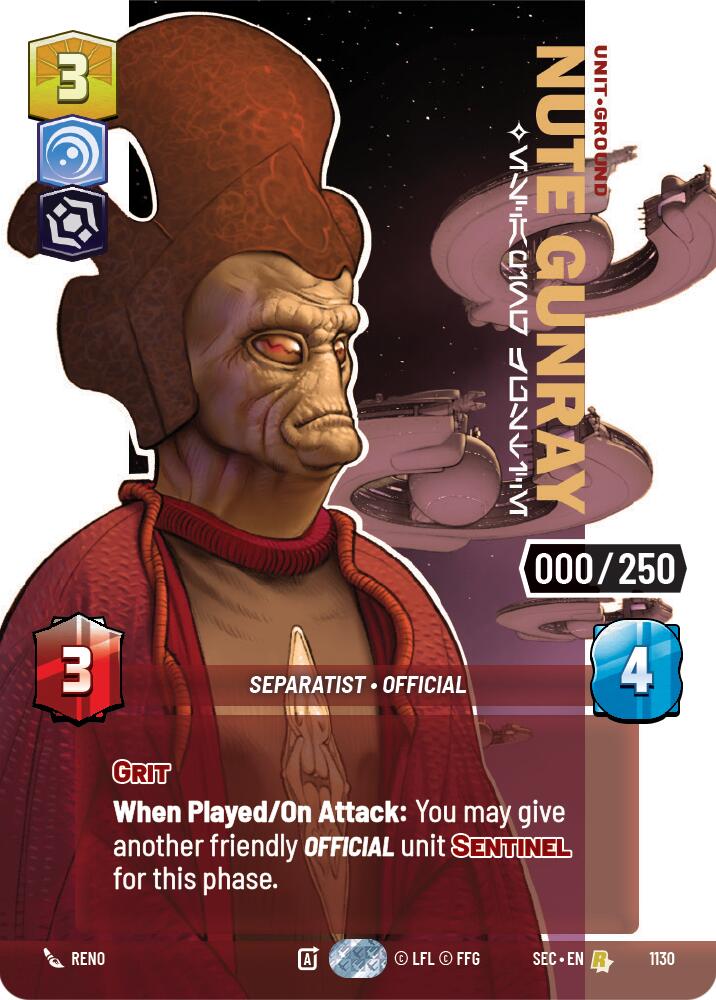 Nute Gunray - Escaping Justice (Serialized) (1130) (1130) [Secrets of Power] - The Mythic Store | 24h Order Processing