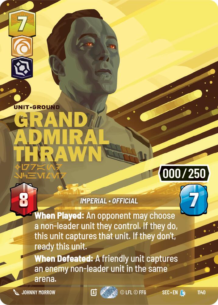 Grand Admiral Thrawn - Grand Schemer (Serialized) (1140) (1140) [Secrets of Power] - The Mythic Store | 24h Order Processing