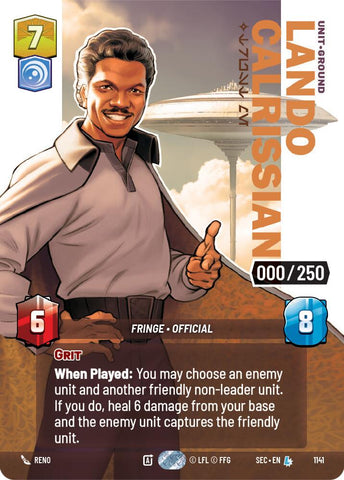 Lando Calrissian - Trust Me (Serialized) (1141) (1141) [Secrets of Power] - The Mythic Store | 24h Order Processing
