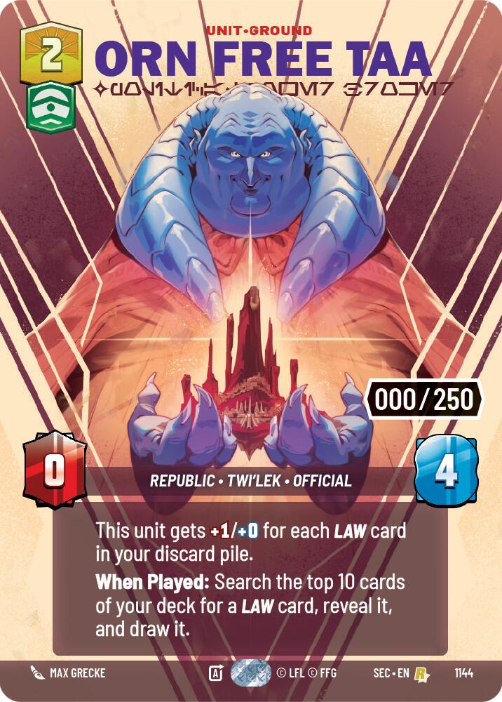 Orn Free Taa - Political Power Broker (Serialized) (1144) (1144) [Secrets of Power] - The Mythic Store | 24h Order Processing