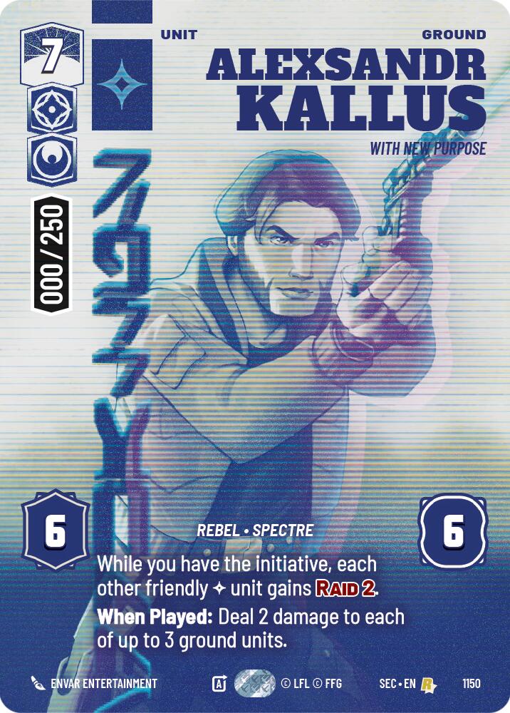 Alexsandr Kallus - With New Purpose (Serialized) (1150) (1150) [Secrets of Power] - The Mythic Store | 24h Order Processing