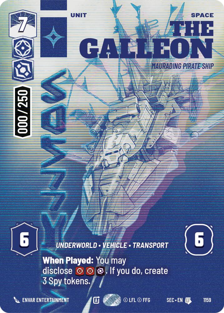 The Galleon - Marauding Pirate Ship (Serialized) (1159) (1159) [Secrets of Power] - The Mythic Store | 24h Order Processing