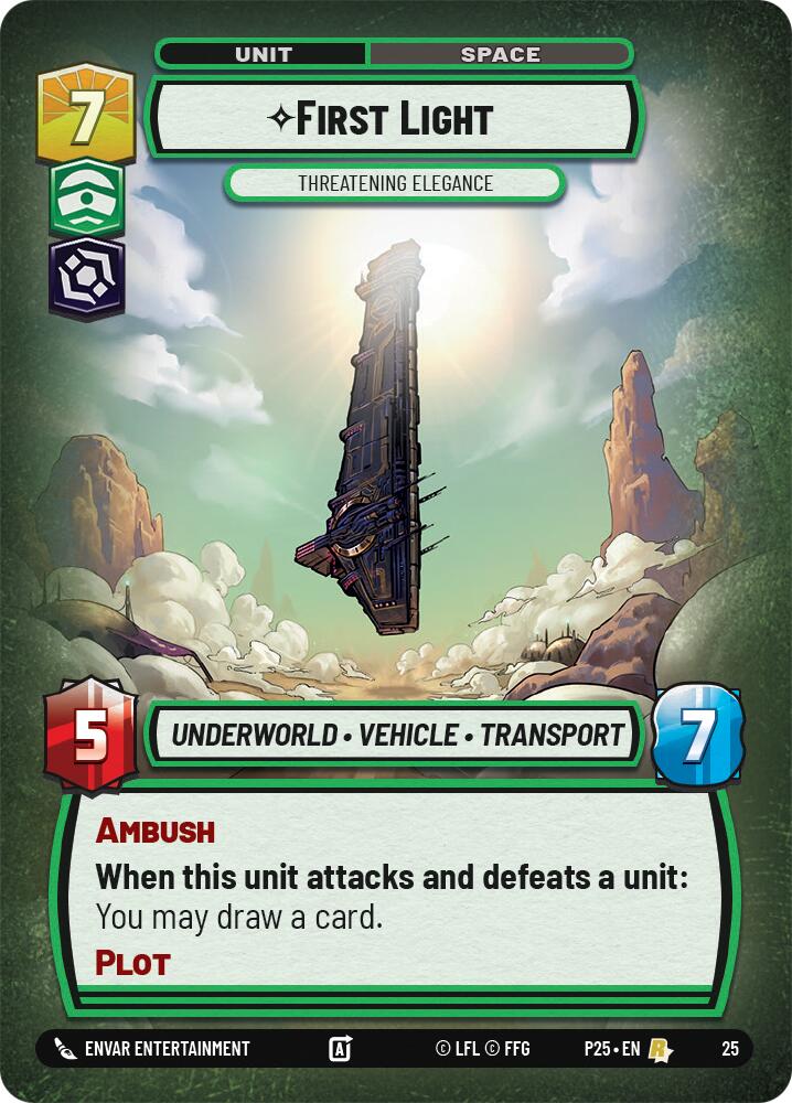 First Light - Threatening Elegance (25) (25) [Organized Play Promos] - The Mythic Store | 24h Order Processing