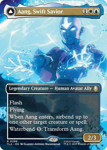 Aang, Swift Savior (298) (Borderless) [Avatar: The Last Airbender] - The Mythic Store | 24h Order Processing