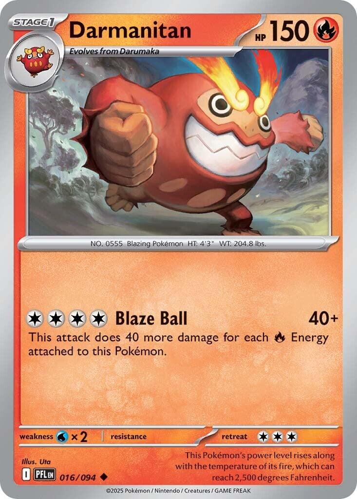 Darmanitan (016/094) [Mega Evolution: Phantasmal Flames] - The Mythic Store | 24h Order Processing