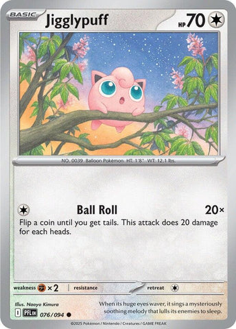 Jigglypuff (076/094) [Mega Evolution: Phantasmal Flames] - The Mythic Store | 24h Order Processing