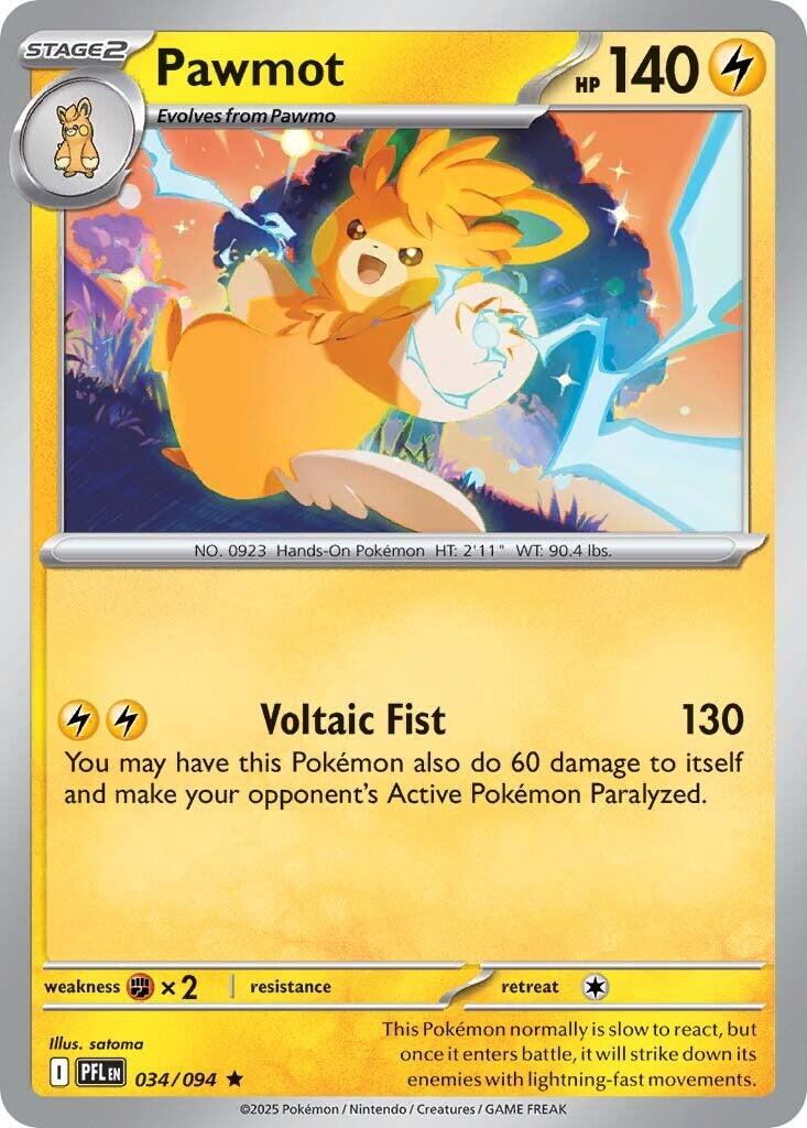 Pawmot (034/094) [Mega Evolution: Phantasmal Flames] - The Mythic Store | 24h Order Processing