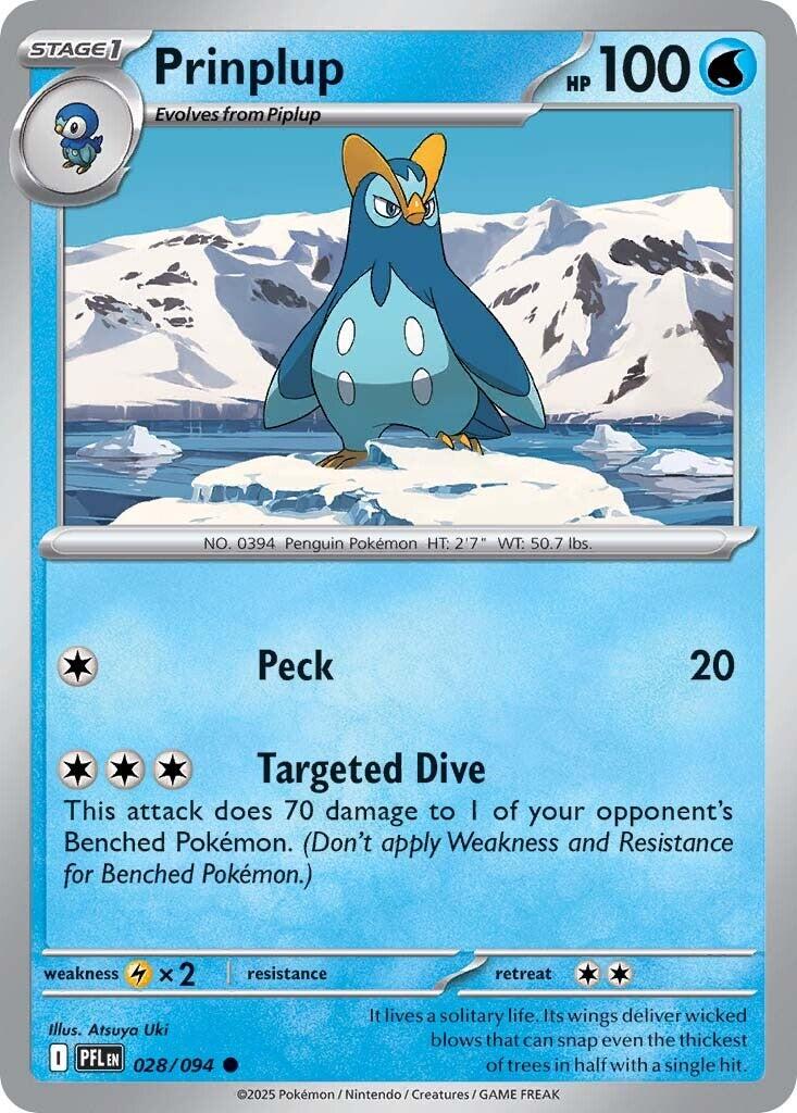 Prinplup (028/094) [Mega Evolution: Phantasmal Flames] - The Mythic Store | 24h Order Processing