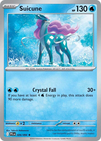Suicune (026/094) [Mega Evolution: Phantasmal Flames] - The Mythic Store | 24h Order Processing