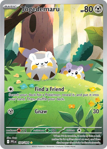 Togedemaru (104/094) [Mega Evolution: Phantasmal Flames] - The Mythic Store | 24h Order Processing