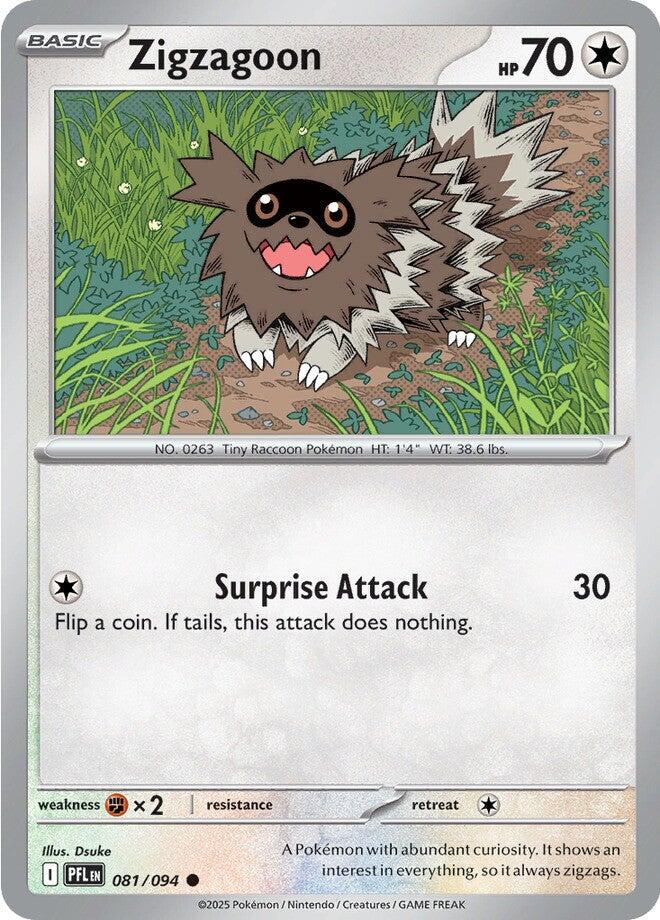 Zigzagoon (081/094) [Mega Evolution: Phantasmal Flames] - The Mythic Store | 24h Order Processing