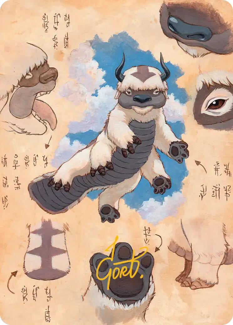 Appa, Steadfast Guardian Art Card (Gold-Stamped Signature) [Avatar: The Last Airbender Art Series] - The Mythic Store | 24h Order Processing