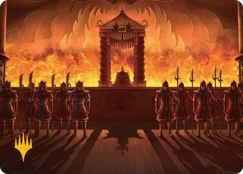 Fire Lord Ozai Art Card (Gold-Stamped Planeswalker Symbol) [Avatar: The Last Airbender Art Series] - The Mythic Store | 24h Order Processing
