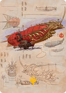 Phoenix Fleet Airship Art Card (Gold-Stamped Planeswalker Symbol) [Avatar: The Last Airbender Art Series] - The Mythic Store | 24h Order Processing