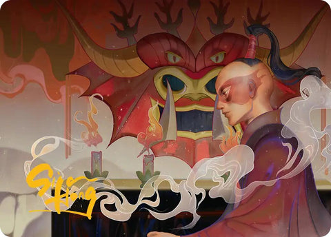 Obsessive Pursuit Art Card (Gold-Stamped Planeswalker Symbol) [Avatar: The Last Airbender Art Series] - The Mythic Store | 24h Order Processing