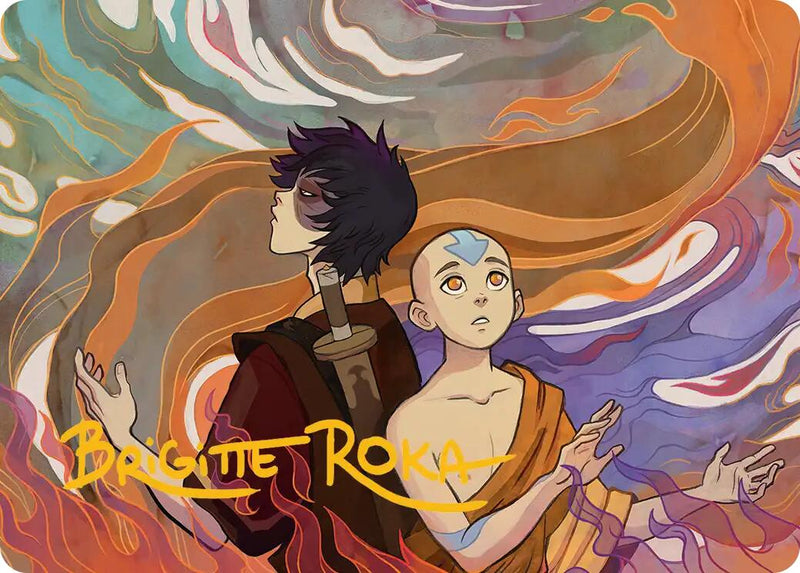 Fated Firepower Art Card (Gold-Stamped Signature) [Avatar: The Last Airbender Art Series] - The Mythic Store | 24h Order Processing