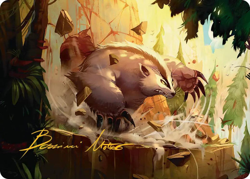 Badgermole Art Card (Gold-Stamped Signature) [Avatar: The Last Airbender Art Series] - The Mythic Store | 24h Order Processing