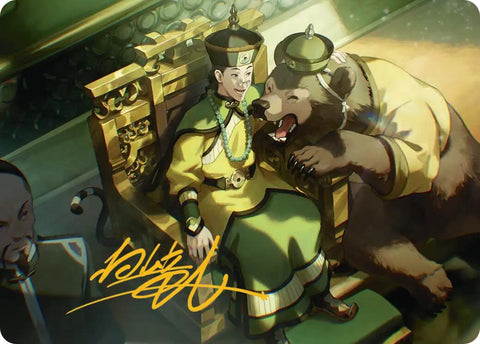 The Earth King Art Card (Gold-Stamped Signature) [Avatar: The Last Airbender Art Series] - The Mythic Store | 24h Order Processing