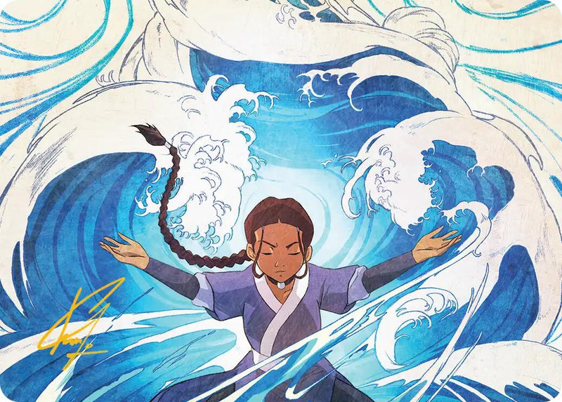 Katara, Water Tribe's Hope Art Card (Gold-Stamped Signature) [Avatar: The Last Airbender Art Series] - The Mythic Store | 24h Order Processing