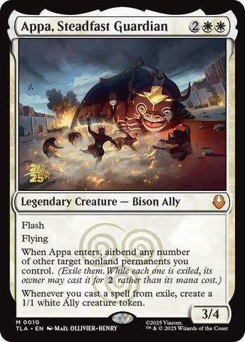 Appa, Steadfast Guardian [Avatar: The Last Airbender Prerelease Cards] - The Mythic Store | 24h Order Processing